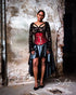 SiaLinda: Unterbrust Korsett Toinette, rot schwarz gold, Premiumkollektion, sexy - SiaLinda.com